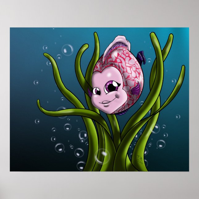 Purple Fish Poster (Front)