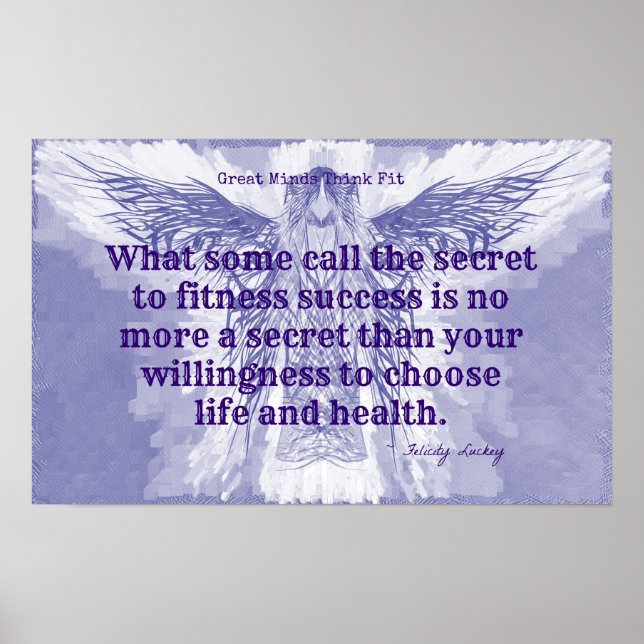 Purple Fitness Angel! Poster (Front)