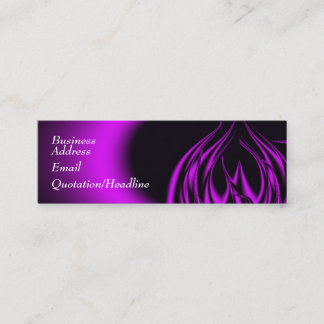 Purple Flame Mini Business Card