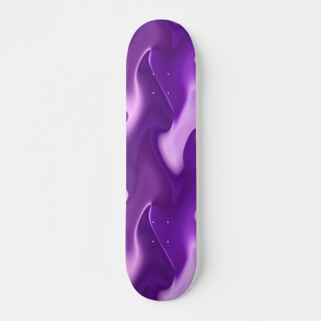 purple flame skateboard deck (Front)