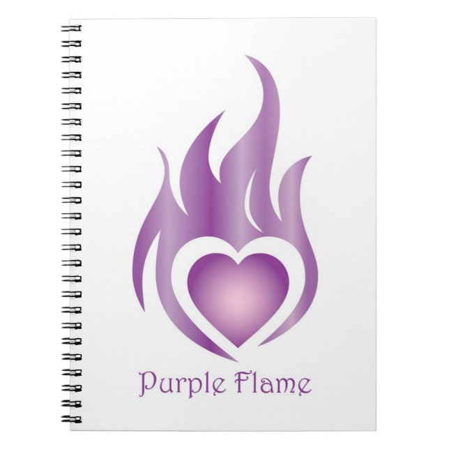 Purple Flame Small Notebook (Front)
