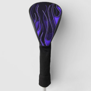 Purple Flames Golf Head Cover
