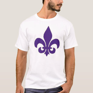 purple fleur de lis Men's Tshirt