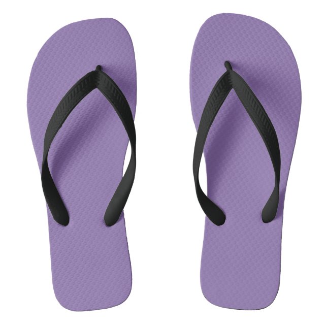 Purple Flip-flops with Black Straps Flip Flops (Footbed)