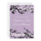 Purple Floral 1st Anniversary Party Invitation