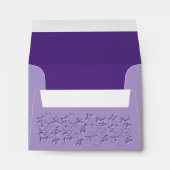 Purple Floral A2 Envelope for Save the Dates (Back (Bottom))