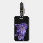 Purple Floral Art Luggage Tag at Zazzle