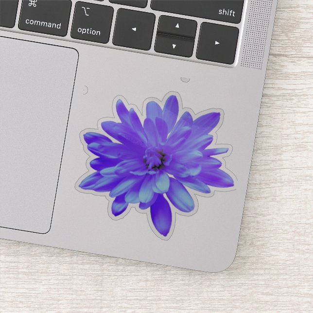 Purple floral Blue floral blue purple flower  Sticker (Detail)
