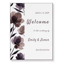 Purple Floral Botanical Wedding