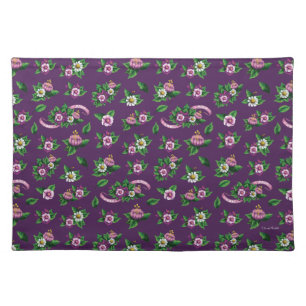Purple Floral Bouquet Pattern Cloth Placemat