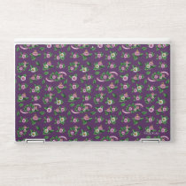Purple Floral Bouquet Pattern HP Laptop Skin