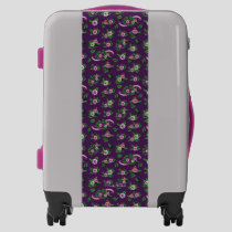 Purple Floral Bouquet Pattern Luggage