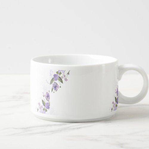 Purple Floral Bowl