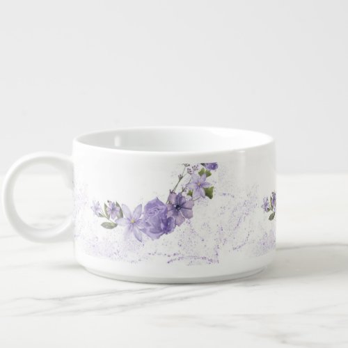 Purple Floral Bowl