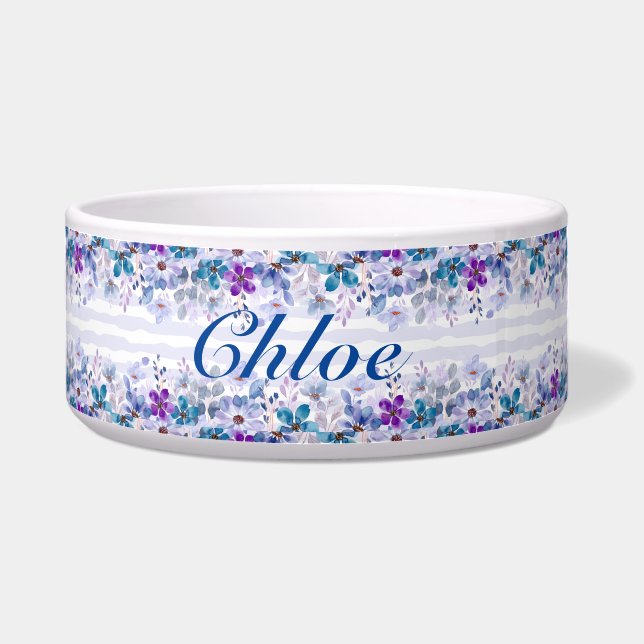 Purple floral bowl (Front)