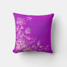 Purple Floral Butterflies Livingroom