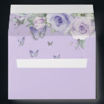 Purple Floral Butterflies Quinceañera Birthday Envelope<br><div class="desc">Personalize these pretty purple floral envelopes easily and quickly, simply click the Edit Using Design Tools button to further edit the text, change font styles and font colors. Featuring beautiful watercolor purple, lavender, lilac flowers, fluttering butterflies and chic silver accents. The butterflies are movable, resizable, multipliable and removable. Perfect for...</div>