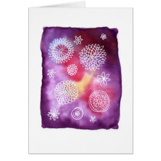 Purple Floral Card