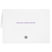 Purple Floral Cat Art (Back Horizontal)