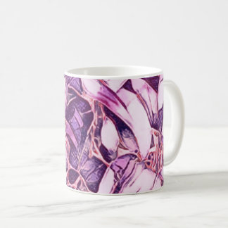 Purple Floral Coffee Mug