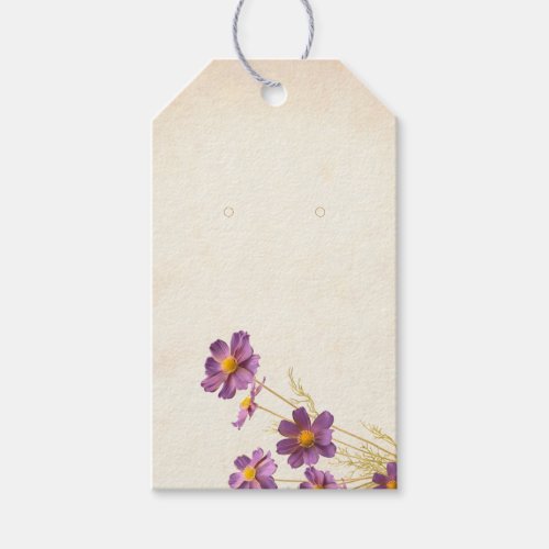 Purple Floral Custom Jewelry Display Hang Tags