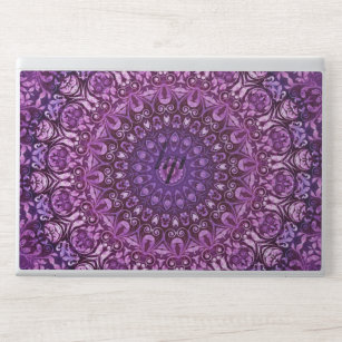 Purple Floral Damask Pattern    HP Laptop Skin