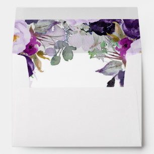 Purple Floral Envelope