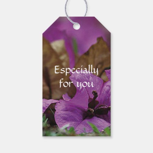 Purple Floral ESPECIALLY FOR YOU Gift Tags