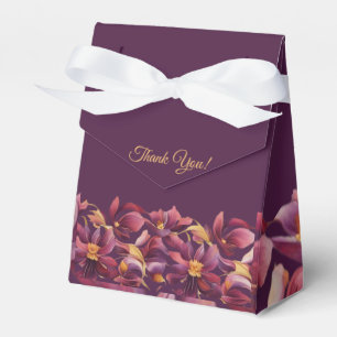 Purple Floral- Favor Boxes