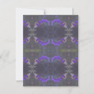 Purple Floral Garden Note Card