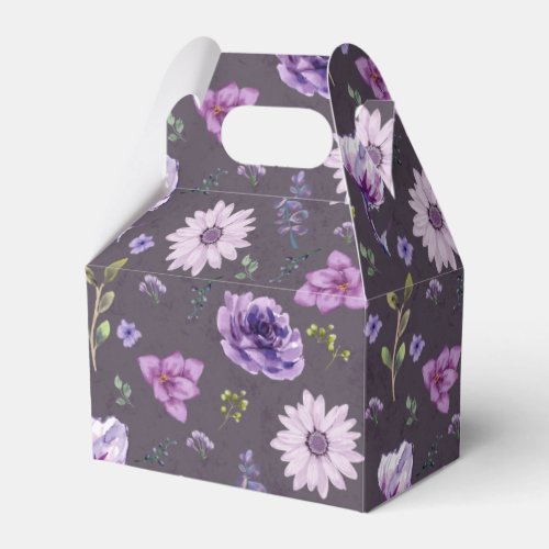 Purple Floral gift box