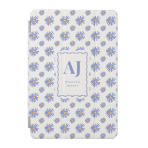Purple Floral iPhone / iPad case with Initials