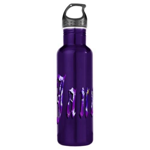 Purple Floral Jane Name 710 ml Water Bottle