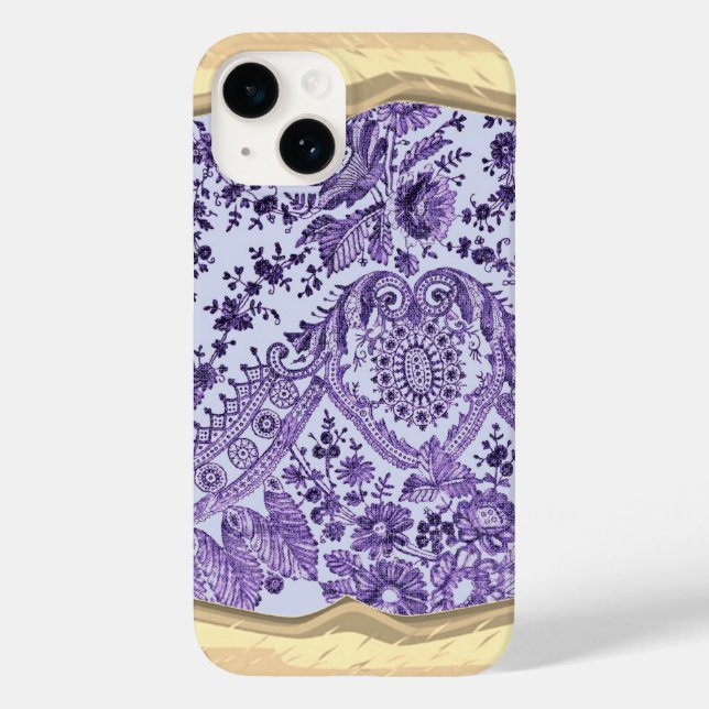 Purple Floral Lace  Case-Mate iPhone Case (Back)