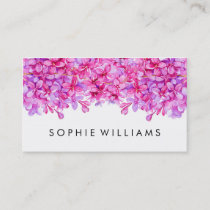Purple Floral Lilacs Professional Business Card