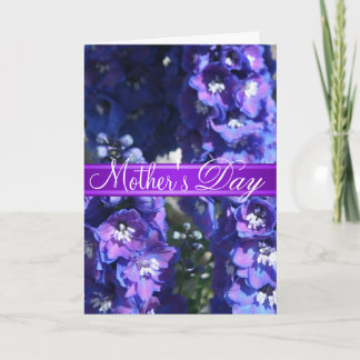 Purple Floral Mother's Day Greeting Card