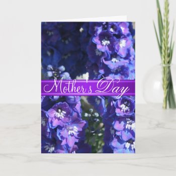 Purple Floral Mother's Day Greeting Card by TheHolidayEdge at Zazzle