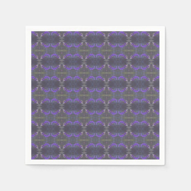 Purple Floral Napkins (Front)