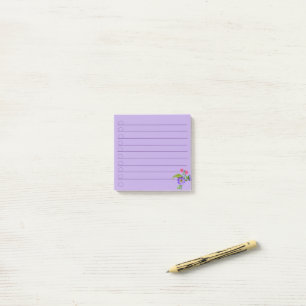 Purple Floral Note