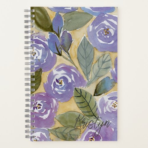 Purple Floral  Notebook