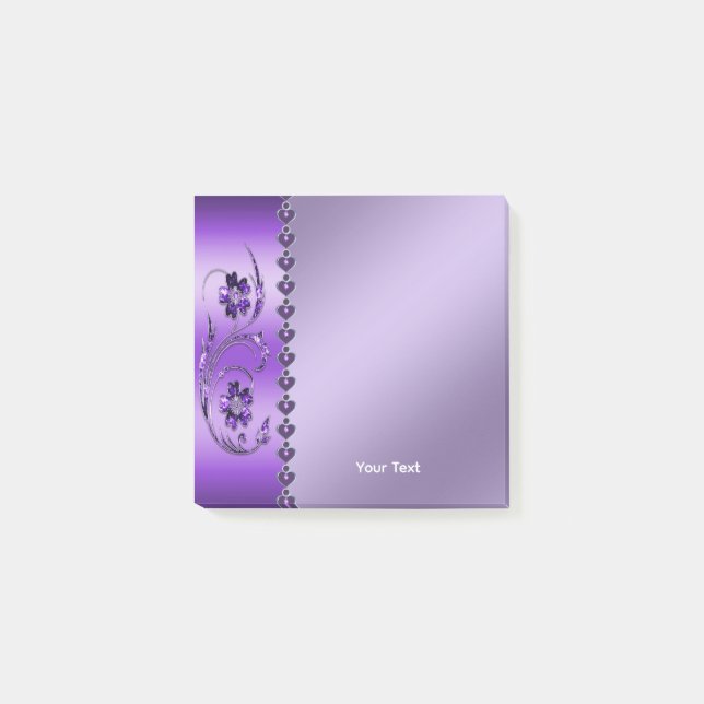 Purple Floral Notes (Front)