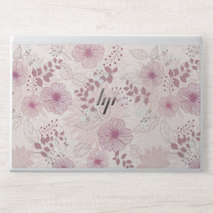 purple floral pattern  HP EliteBook 840 G5/G6,  Laptop Skin
