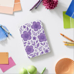 purple floral pattern iPad mini cover