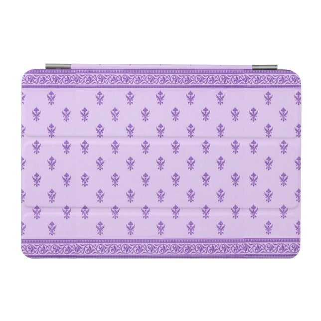Purple Floral Pattern iPad Mini Cover (Horizontal)