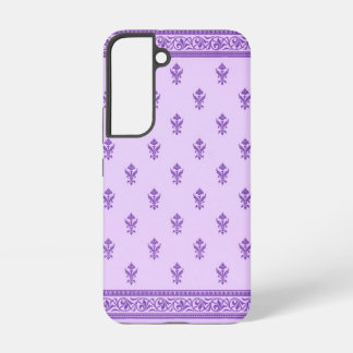 Purple Floral Pattern Samsung Galaxy S22 Case