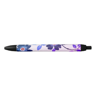 Purple Floral Pen