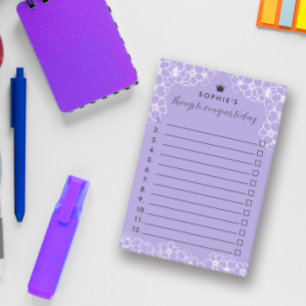 Purple Floral Princess Crown Things To Conquer Post-it Notes