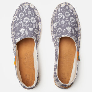 Purple Floral Print UBUNTU Espadrilles