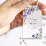 Purple Floral Quinceanera Thank You Gift Tags<br><div class="desc">Purple Floral Quinceanera thank you gift tags,  personalized with handwritten script and watercolor flowers in shades of purple lilace lavender blue. Please browse my Purple Peri Floral collection for co-ordinating invitations,  stationery and day-of-event decor or,  message me to create the templates you need.</div>