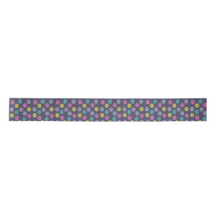 Purple floral Ribbon: Satin Ribbon
